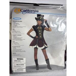CALIFORNIA‎ COSTUMES Tween Steampunk Girl Costume Sz-XL (12-14)